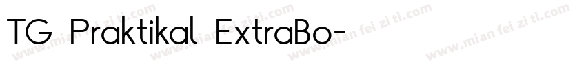 TG Praktikal ExtraBo字体转换